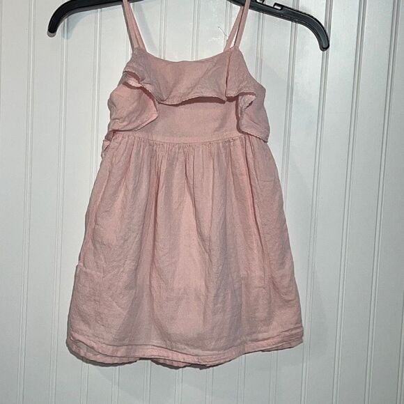 Max St Jdio Flowey￼ Blush Pink Ruffled Dress Size 4T - Picture 1 of 9
